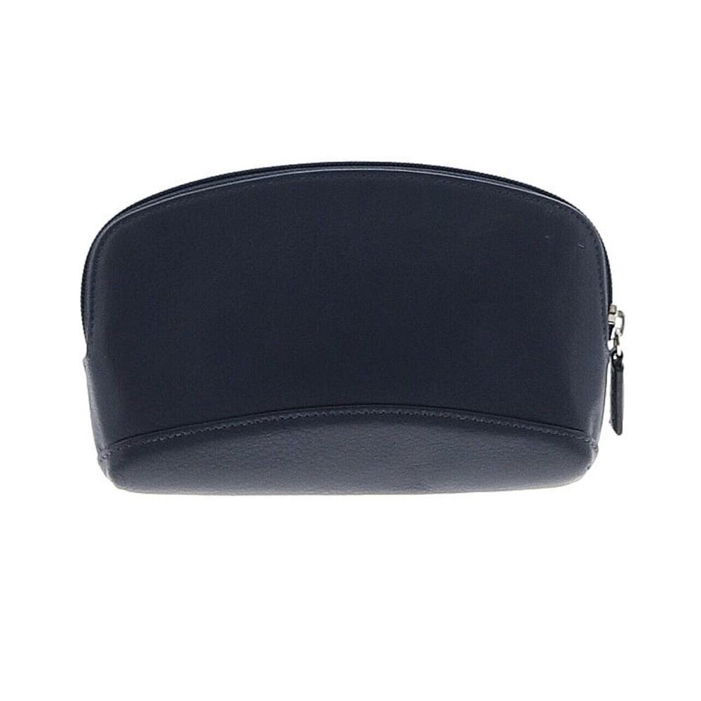 Leatherology Navy Blue Makeup Pouch Bag Zipper 5 X 7”